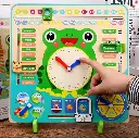 Multifunctional Wooden Calendar Clock