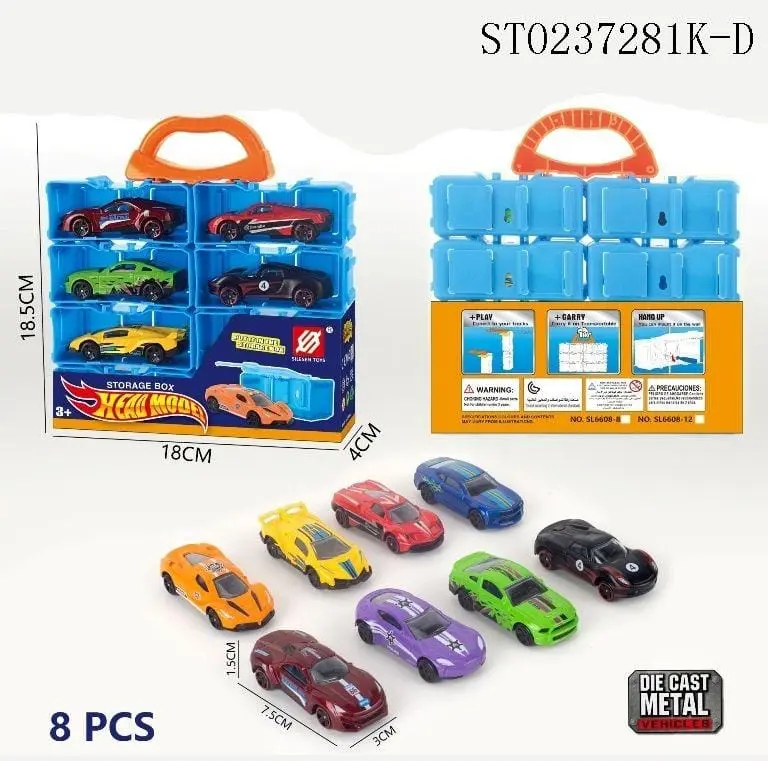 8 PC METAL CAR SET