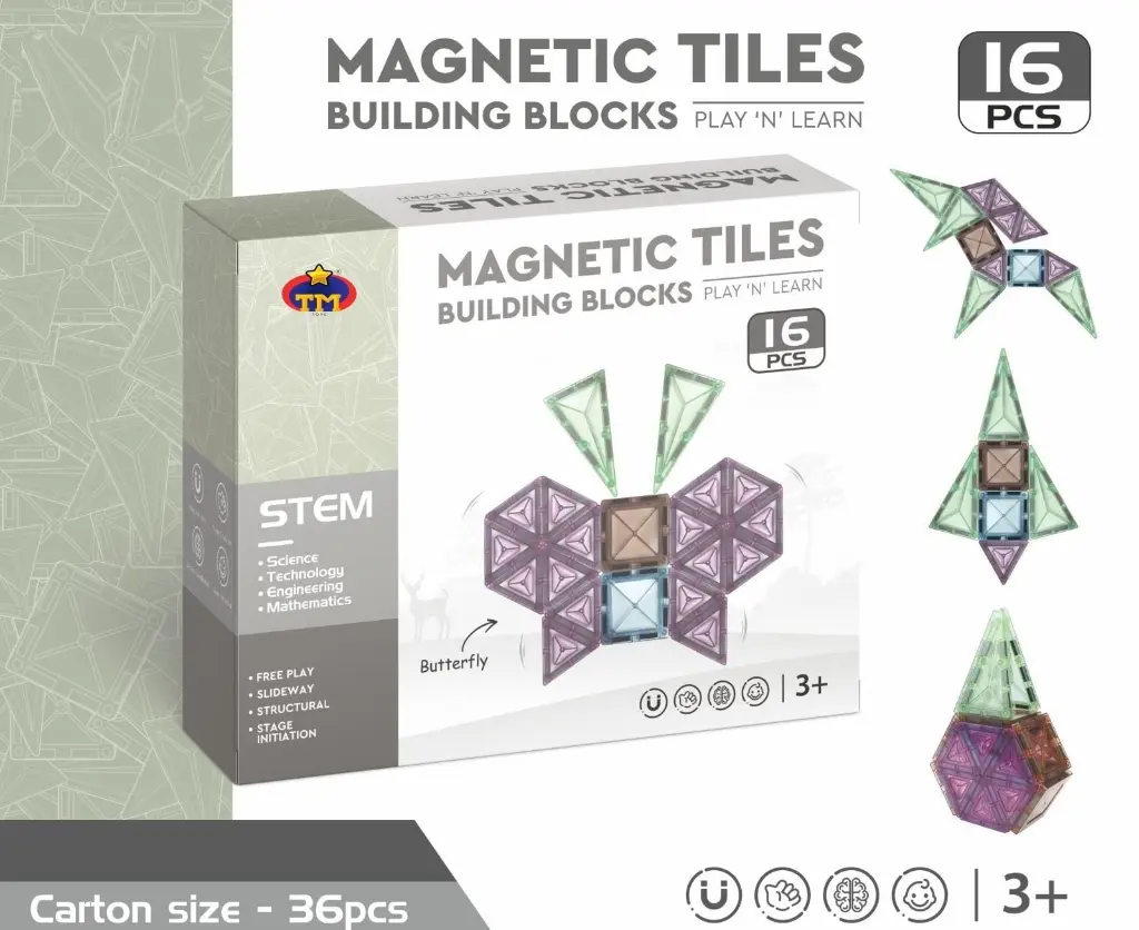 MAGNETIC TILES 16 PCS 