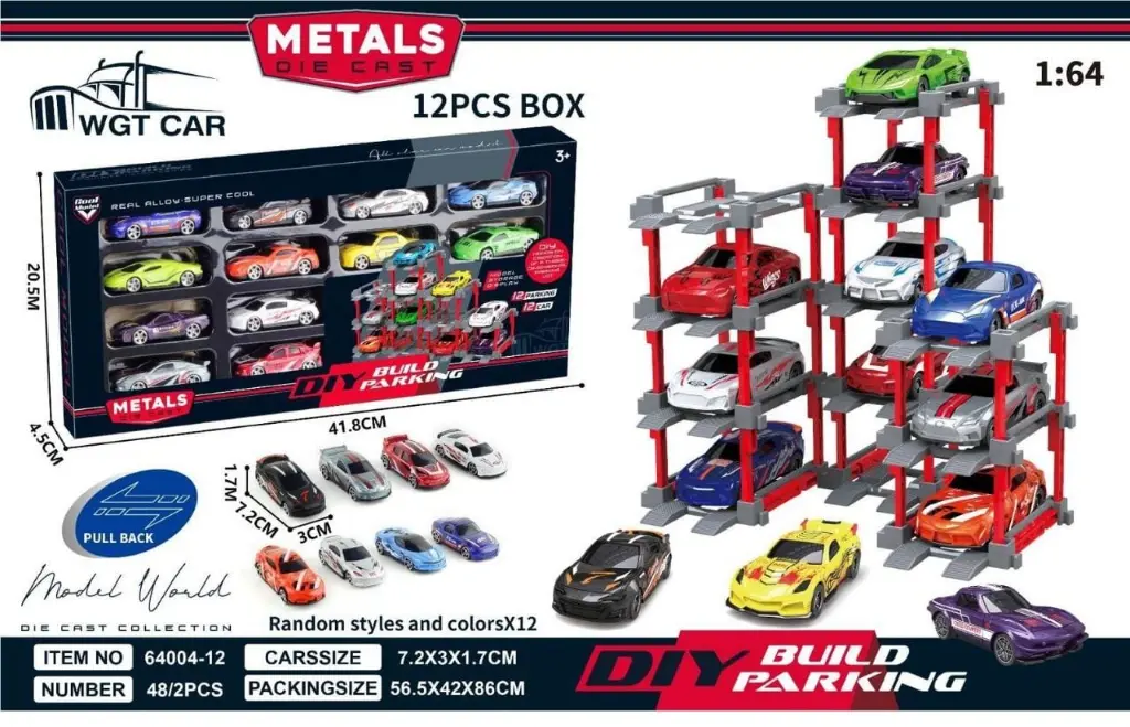 12 PC METALS CAR