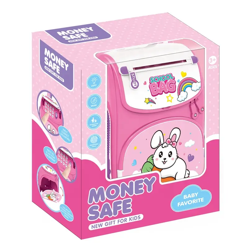 MONEY SAFE BUNNY PRINT