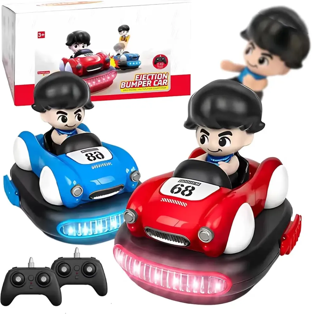 BUMPAR CAR SET OF 2 CARS AND 2 REMORT
