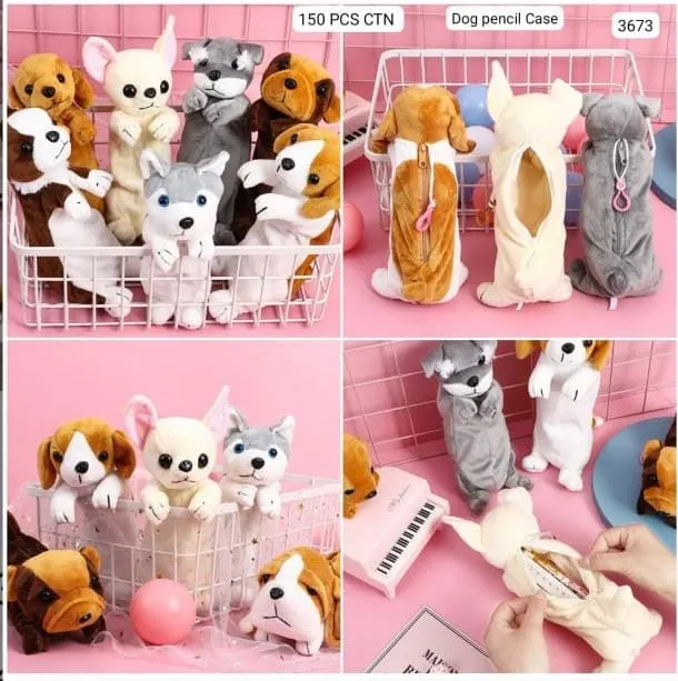 CUTE DOG THEAM PENCIL POUCH