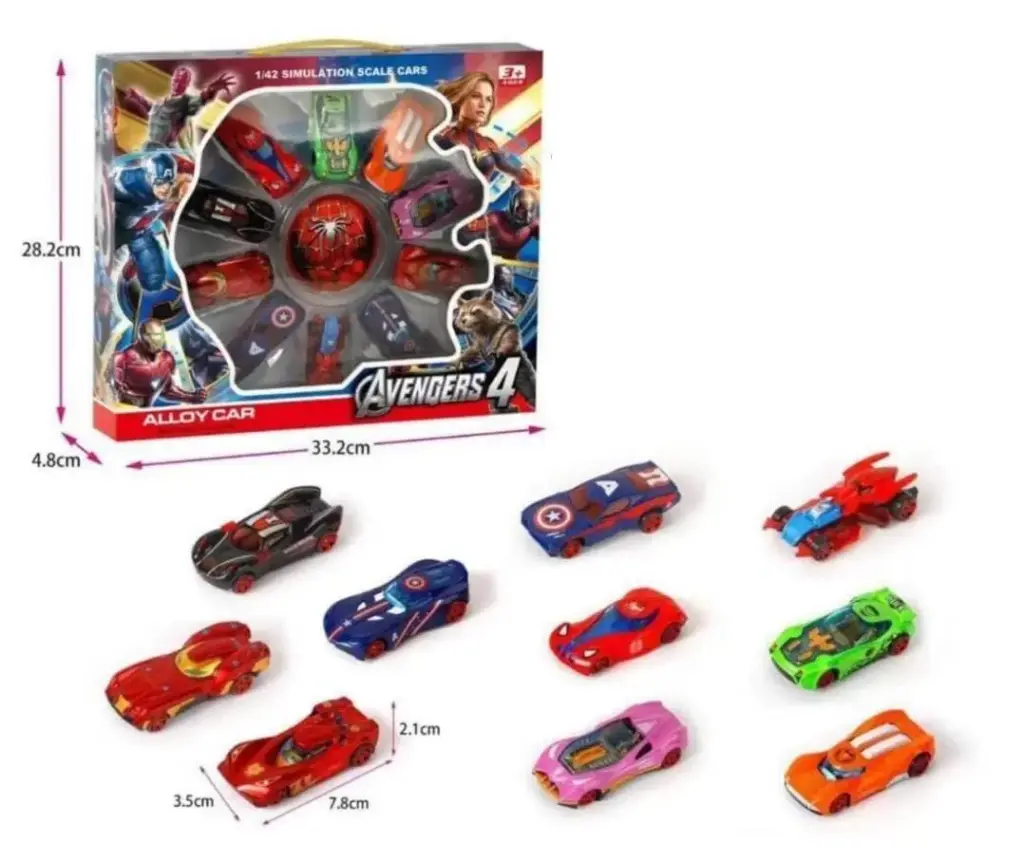 AVENGERS METAL CARS SET