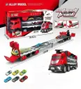 TRUCK WITH TRACK AND 6 ALLOY CARS