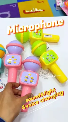 KIDS MICROPHONE WITH LIGHT AND SOUND 