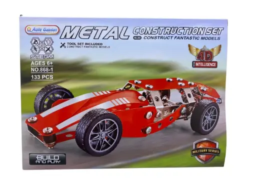 METAL CONSTRUCTION SET RED