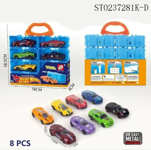 8 PC METAL CAR SET