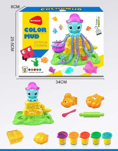 COLOUR MUD OCTOPUS CREATION