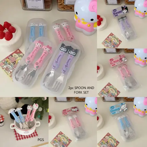 2 PC SPOON AND FORK SET