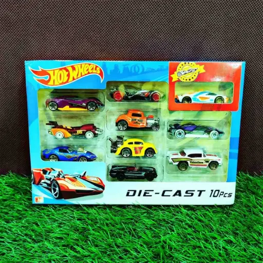 DIE CAST 10 PC CAR SET