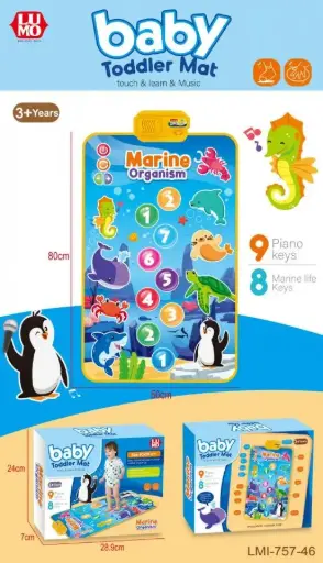AQUATIC ANIMAL THEAM BABY MAT