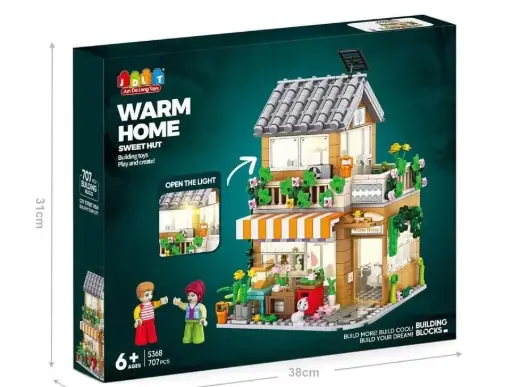 707 PCS WORM HOME BLOCKS