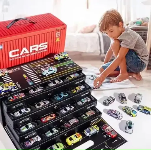 48 PC CAR SET WITH PARKING