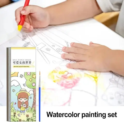PAINTING BOOK WITH WATER COLOUR